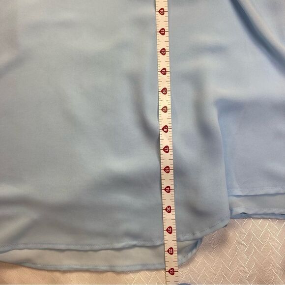 Torrid Size 2 Light Blue Satin Cami Tank Top Adjustable Straps NWT - Picture 6 of 9